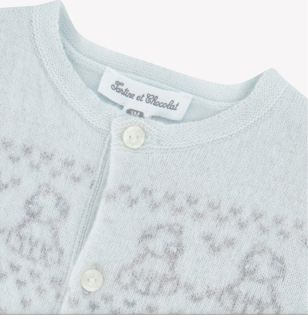 Teddy Jacquard Romper-Tartine et Chocolat FW26