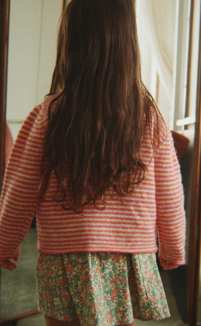Pipo Striped Cardigan-Konges Slojd FW26
