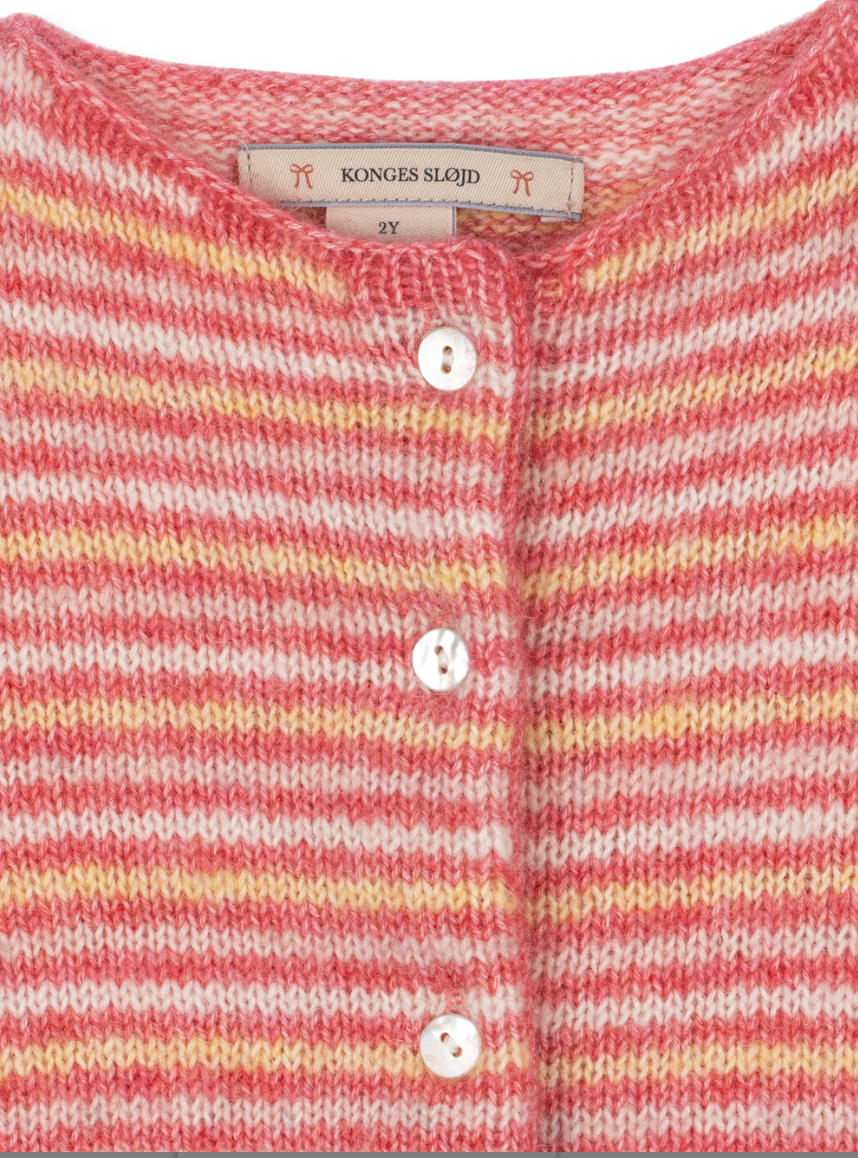 Pipo Striped Cardigan-Konges Slojd FW26