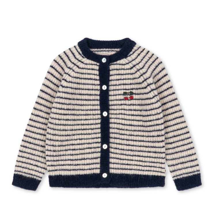 Barli Striped Cardigan-Konges Slojd FW26