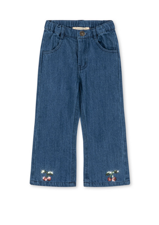 Elba Flare Jeans Cherry Sequin-Konges Slojd FW26