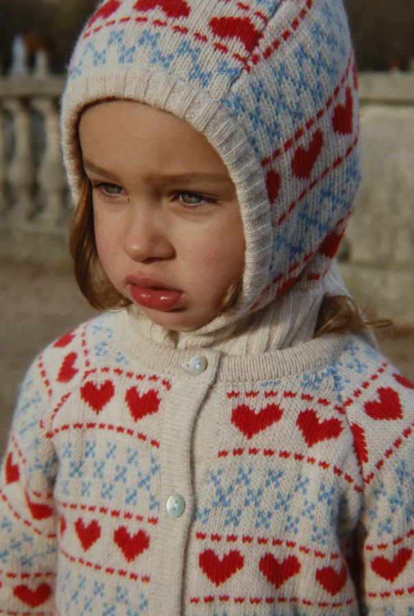 Belou Heart Knit Cardigan-Konges Slojd FW26