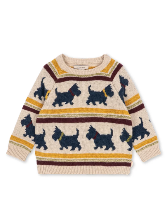 Belou Scottie Knit Sweater-Konges Slojd FW26