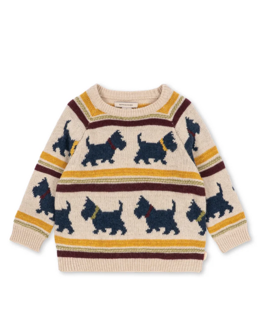Belou Scottie Knit Sweater-Konges Slojd FW26