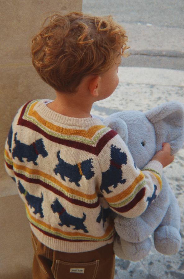 Belou Scottie Knit Sweater-Konges Slojd FW26