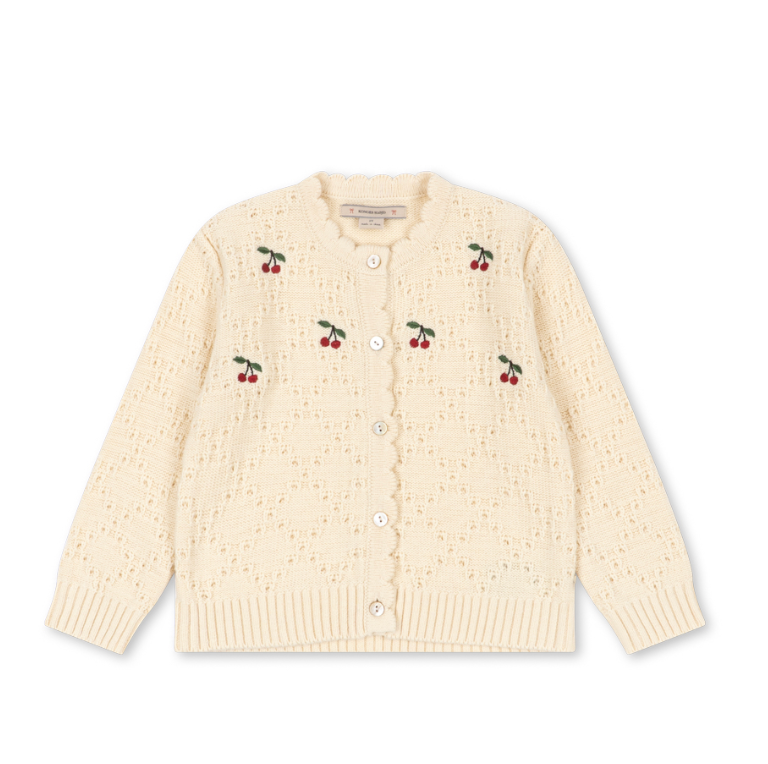 Cocolo Cherry Knit Cardigan-Konges Slojd FW26