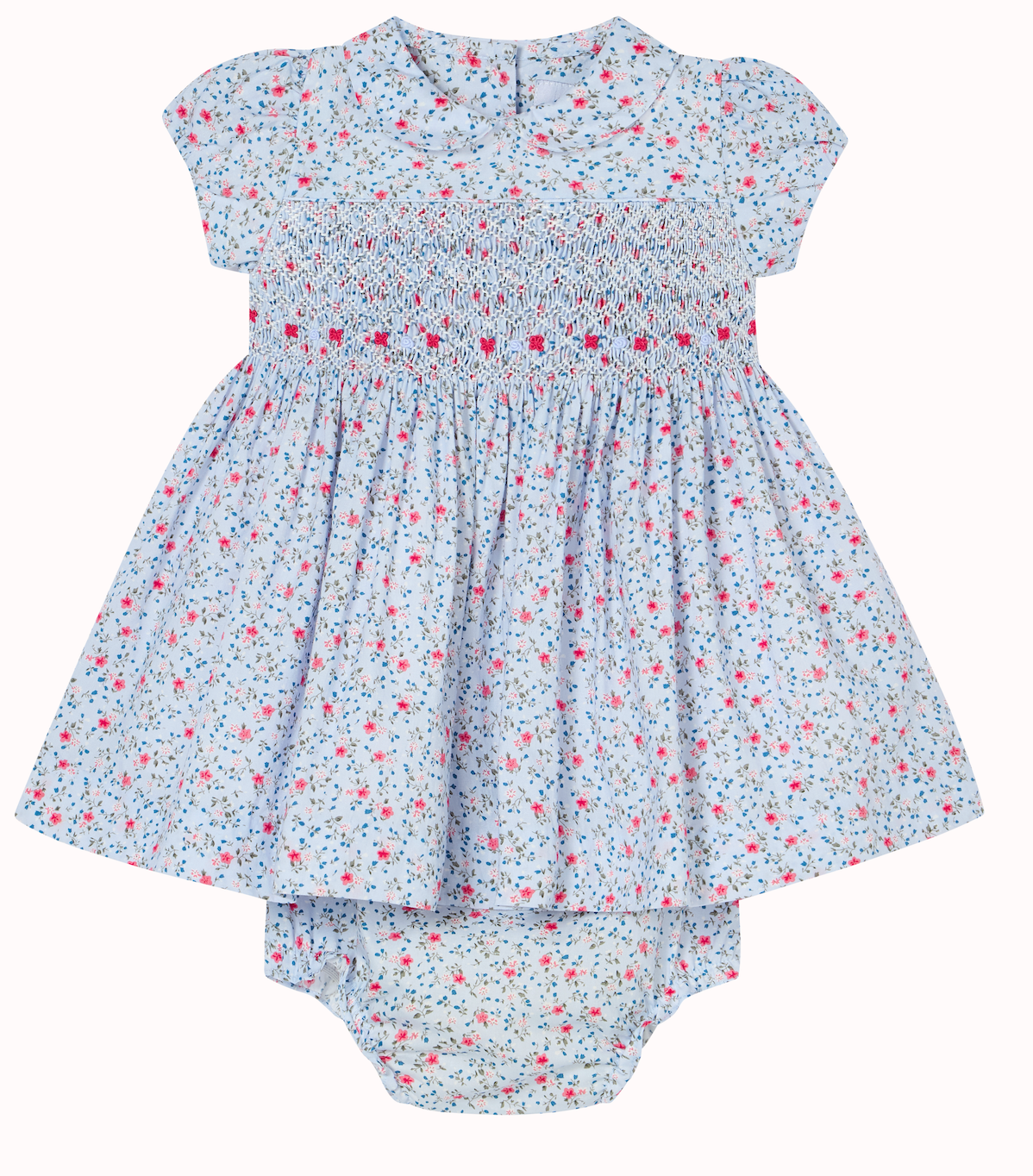Soraya Light Blue Smocked Dress - Question Everything FW26