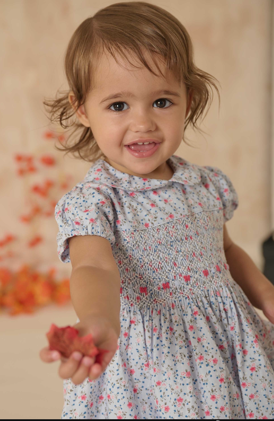 Soraya Light Blue Smocked Dress - Question Everything FW26