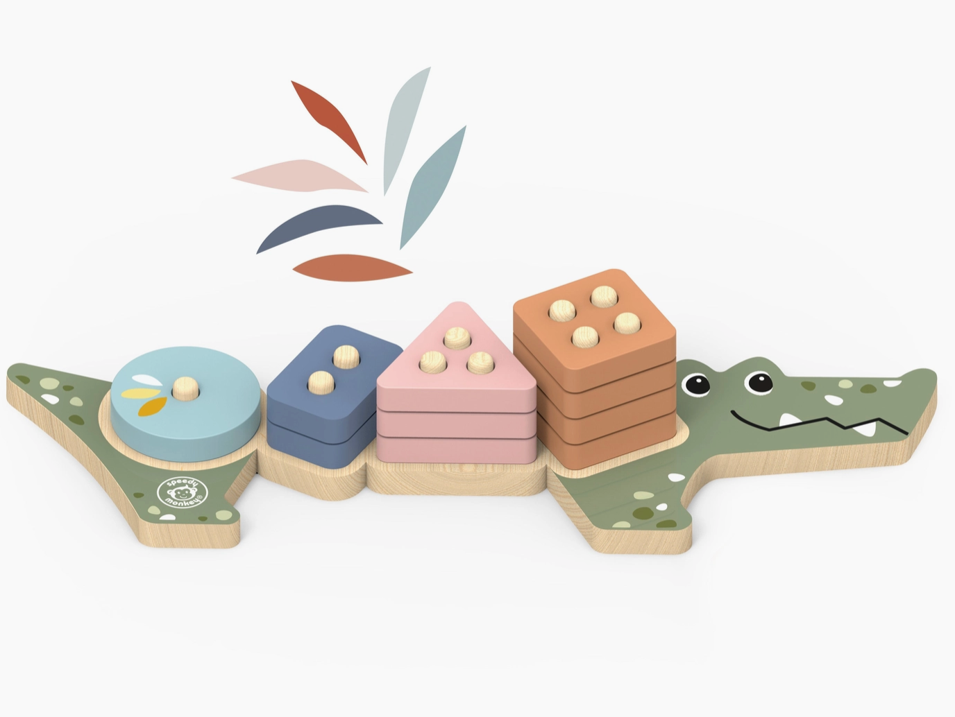 Stack & Sort Crocodile - Speedy Monkey