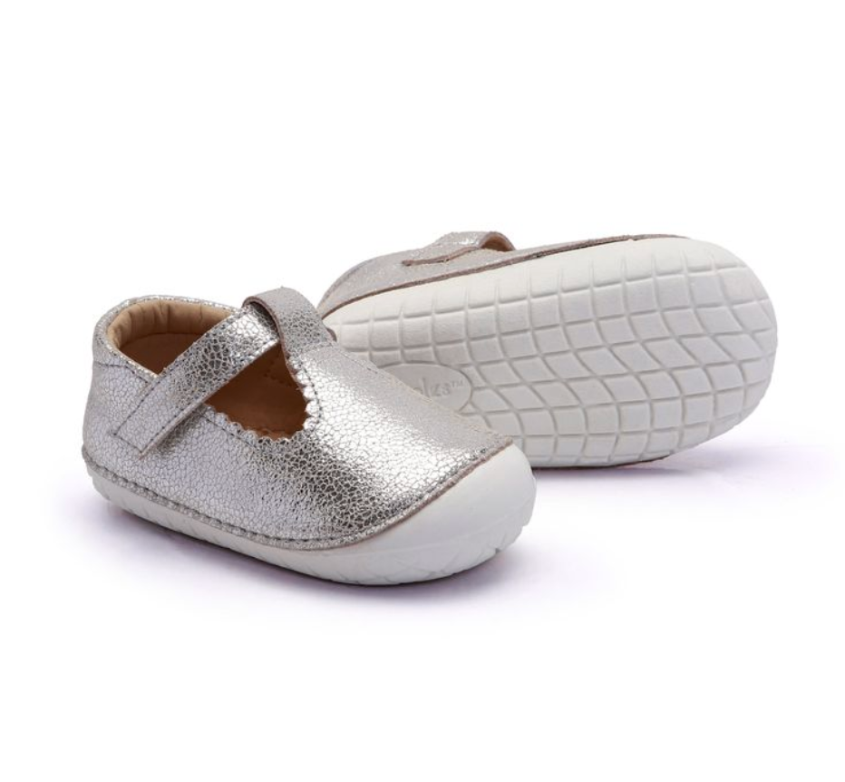 Silver T-Bar Pave Sneakers - Old Soles