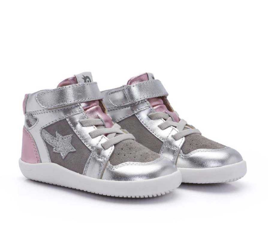 Galaxy Silver High Top Sneakers - Old Soles