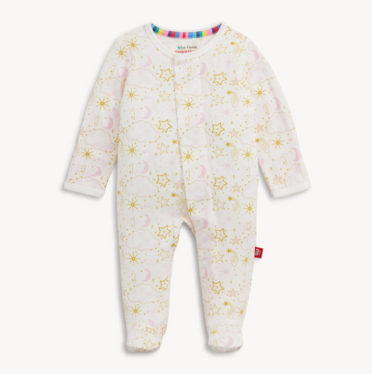 Pink Star Signs Modal Magnetic Footie - Magnetic Me FW26