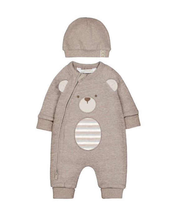 2pc Teddy Zip Romper- Mayoral FW26