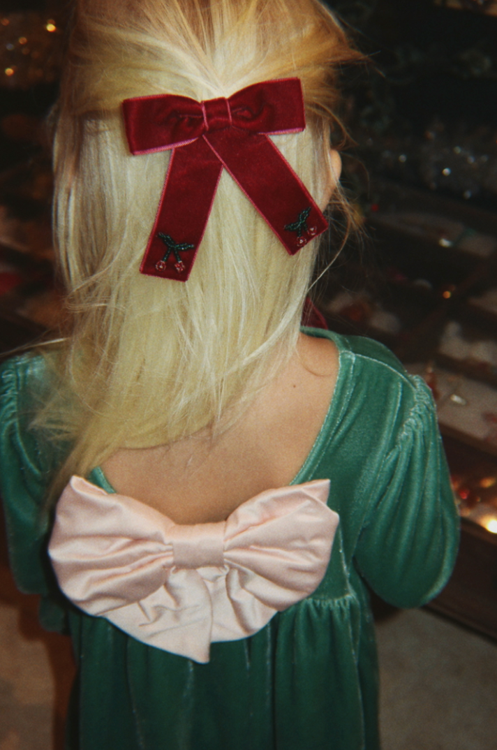 2pk Juliette Cherry Hair Bow-Konges Slojd