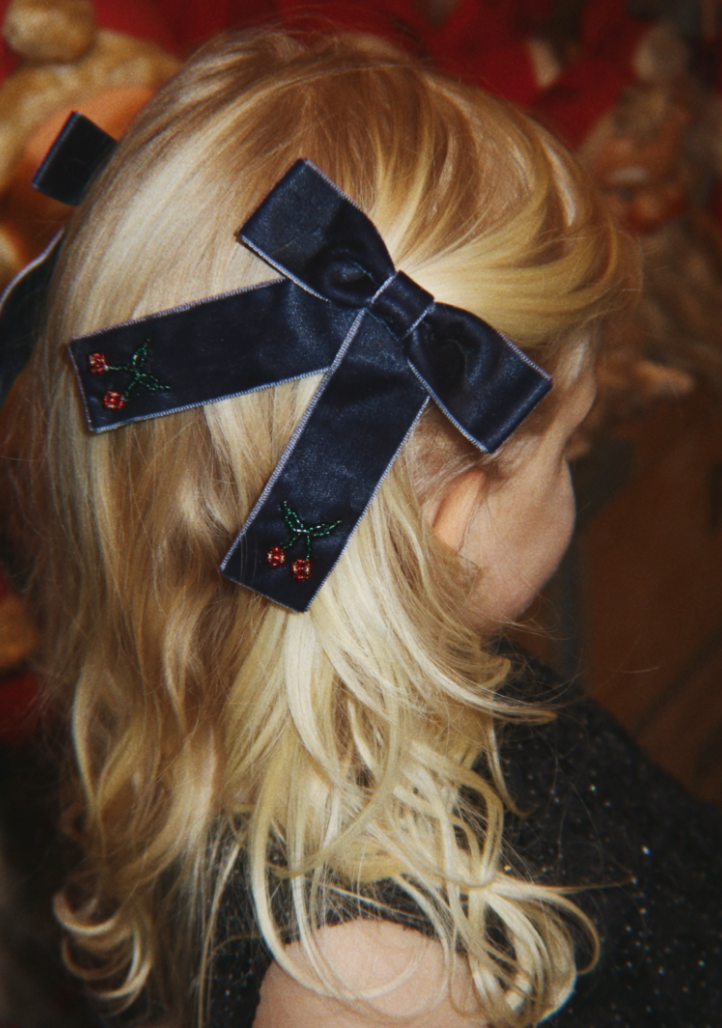 2pk Juliette Cherry Hair Bow-Konges Slojd