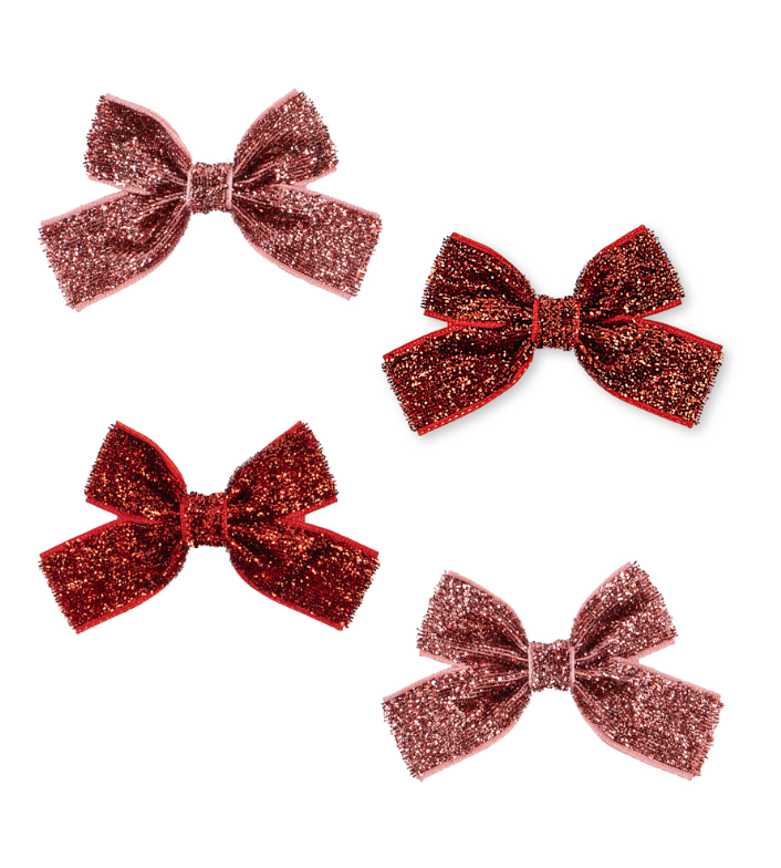 4pk Micki Bow Hair Clip-Konges Slojd