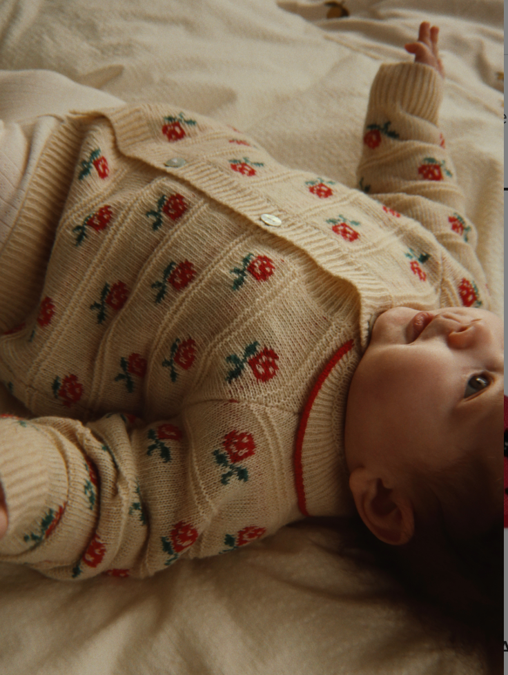 Belou Rose Knit Cardigan-Konges Slojd FW26