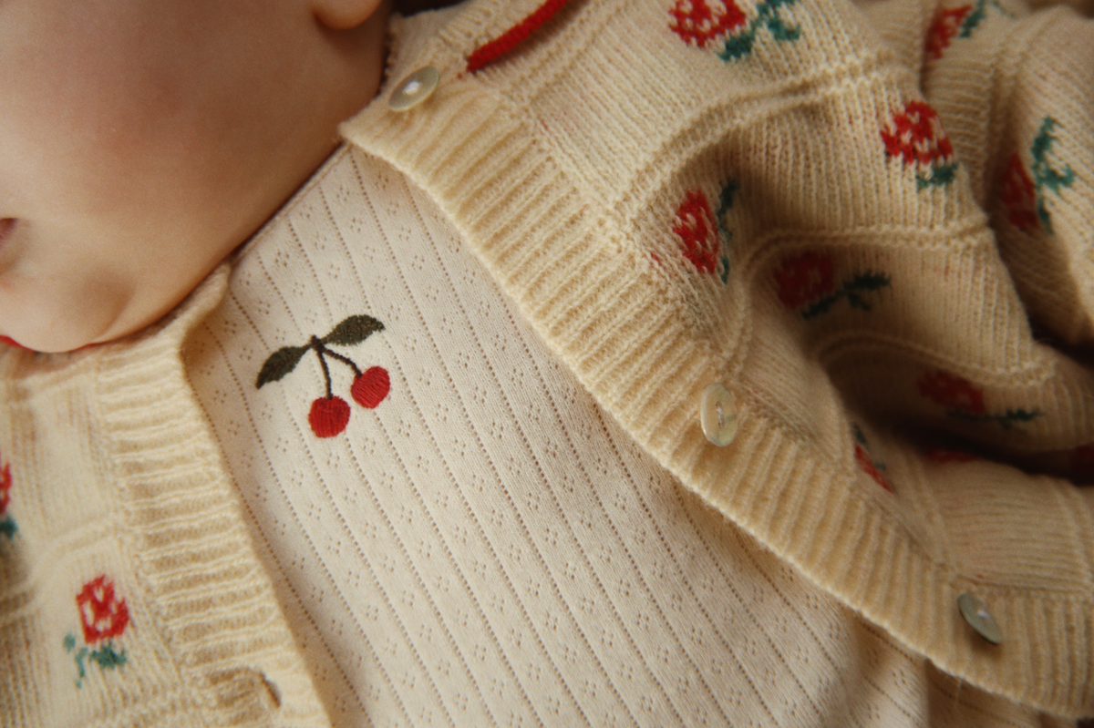 Belou Rose Knit Cardigan-Konges Slojd FW26