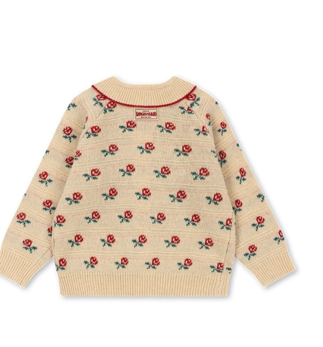 Belou Rose Knit Cardigan-Konges Slojd FW26