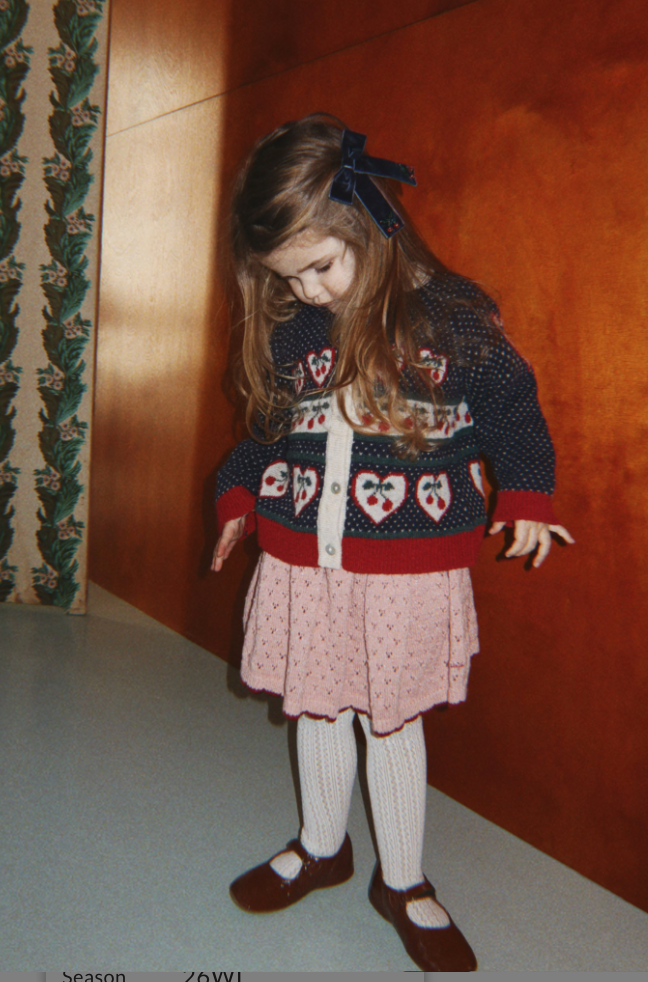 Belou Cherry  Knit Cardigan-Konges Slojd FW26