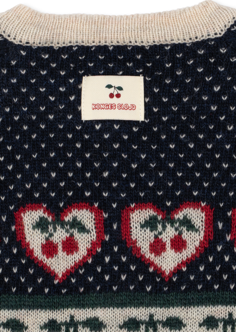 Belou Cherry  Knit Cardigan-Konges Slojd FW26