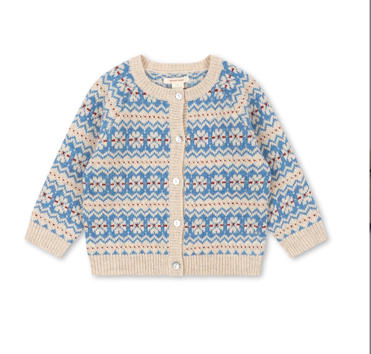 Billie Blue Multi Knit Cardigan-Konges Slojd FW26