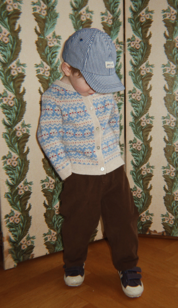 Billie Blue Multi Knit Cardigan-Konges Slojd FW26