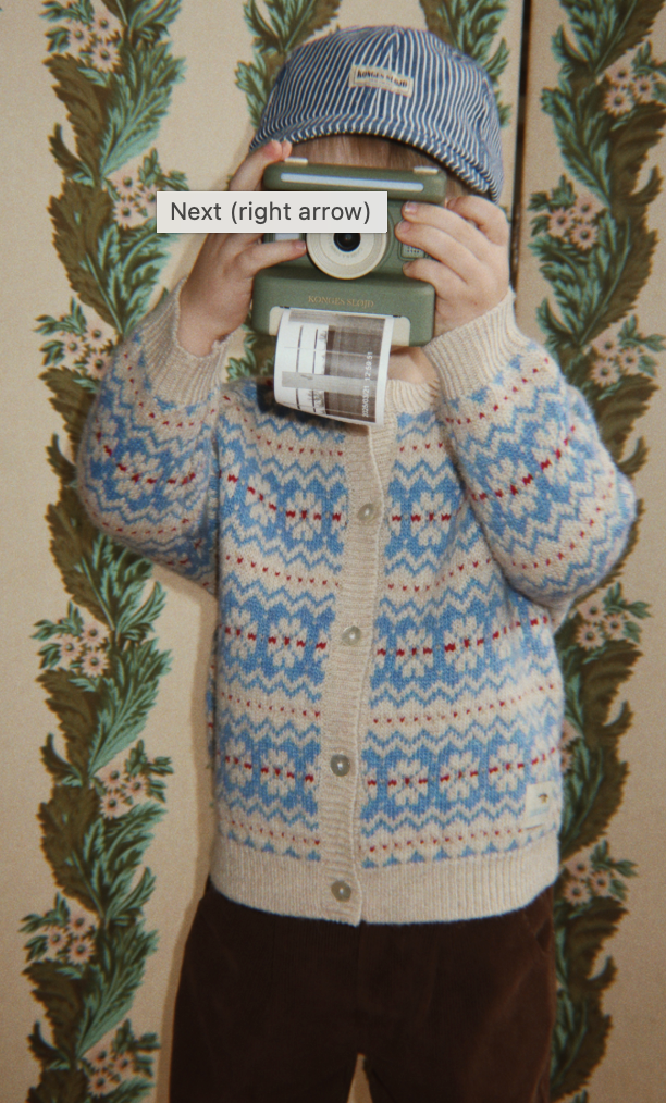 Billie Blue Multi Knit Cardigan-Konges Slojd FW26