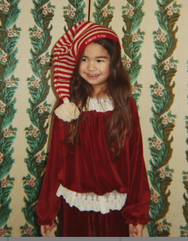 Christmas Striped Knit Hat -Konges Slojd