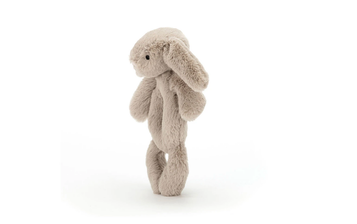 Bashful Silver Bunny Rattle - Jellycat