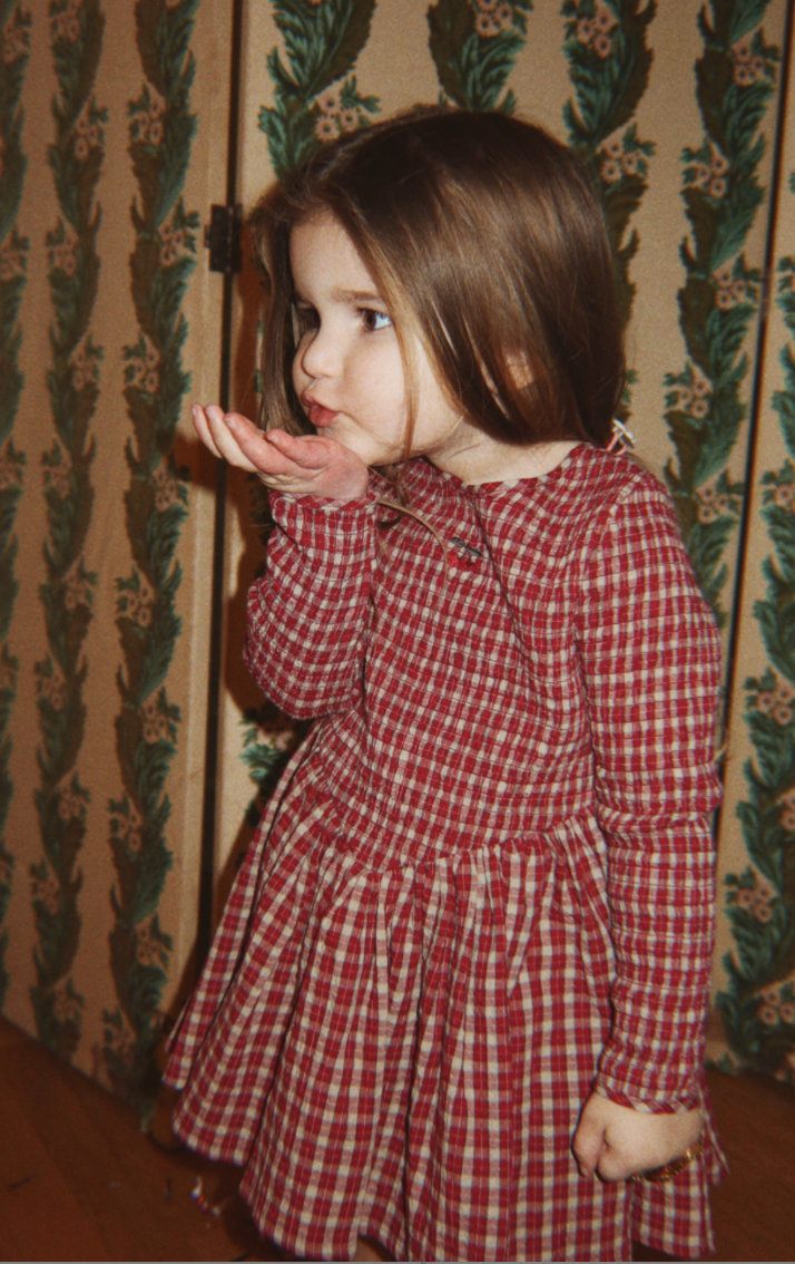 Elin Smocked Dress-Konges Slojd FW26