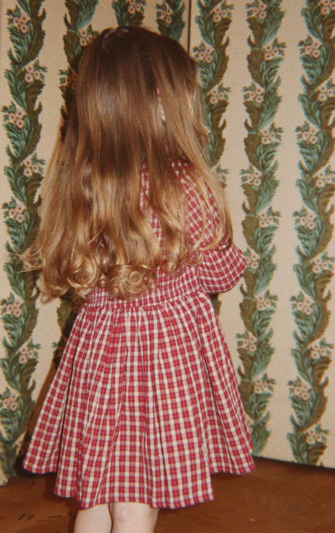 Elin Smocked Dress-Konges Slojd FW26