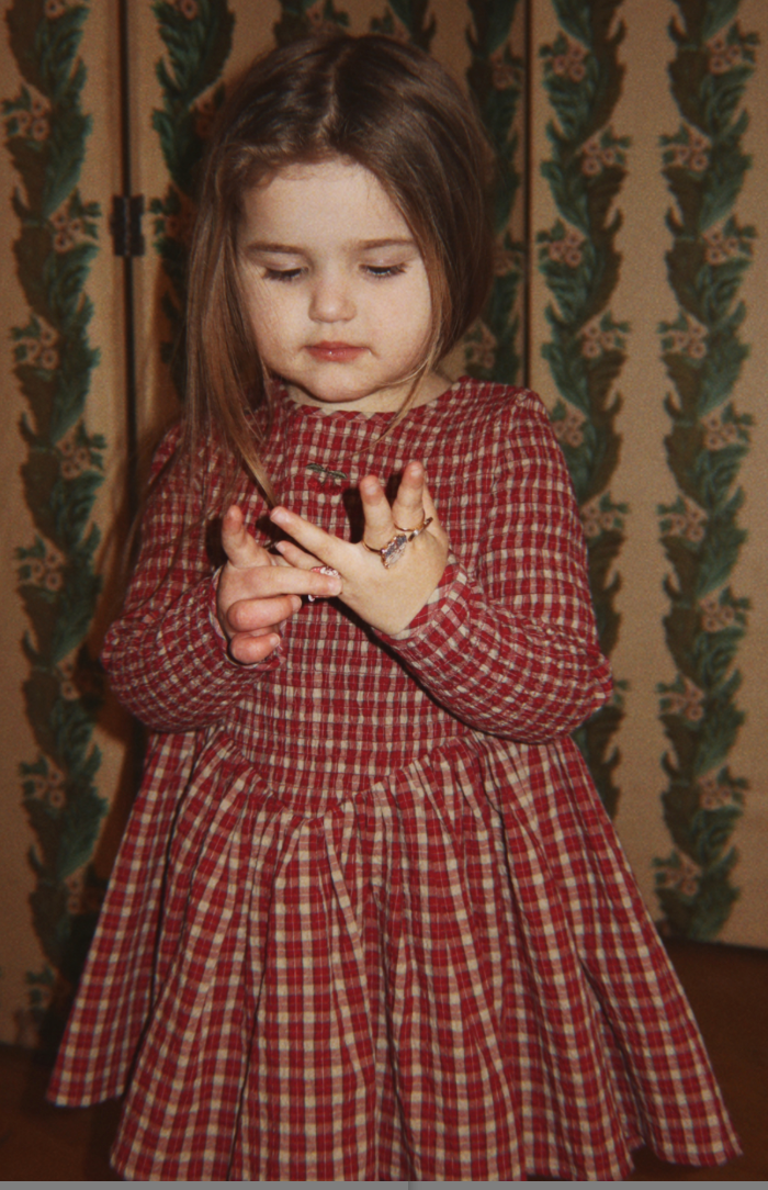 Elin Smocked Dress-Konges Slojd FW26