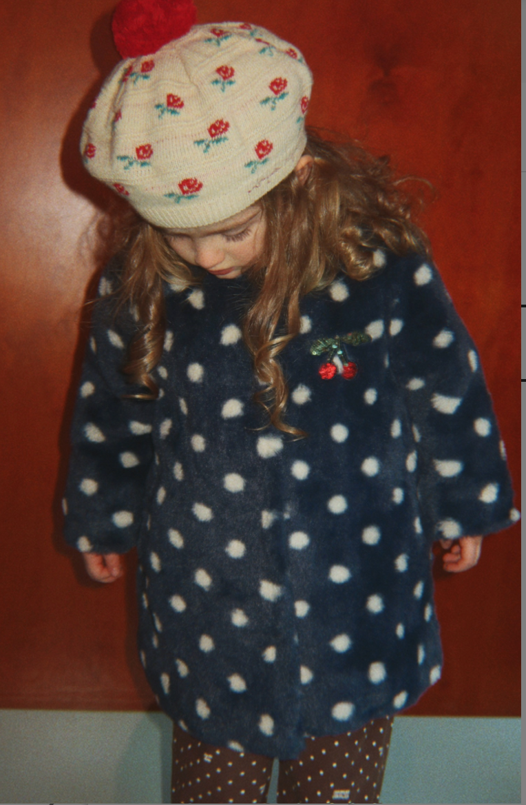 Fuzzie Dot Coat- Konges Slojd FW26