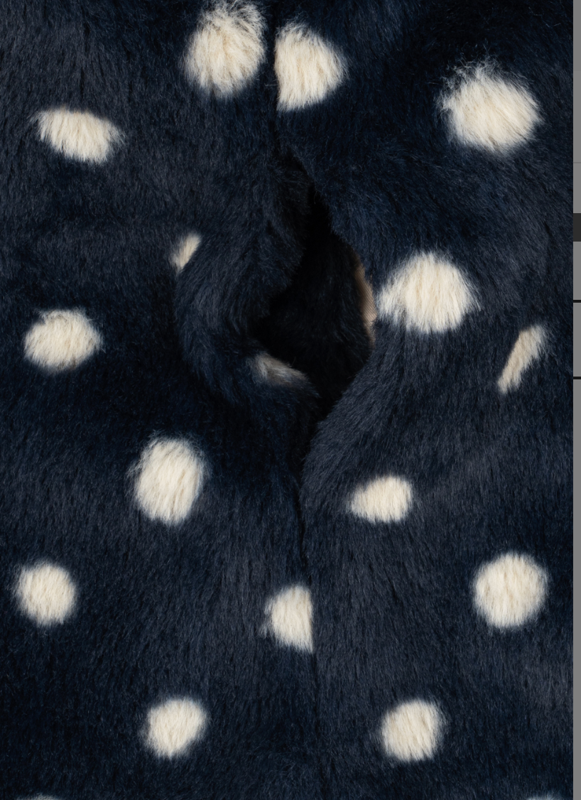 Fuzzie Dot Coat- Konges Slojd FW26