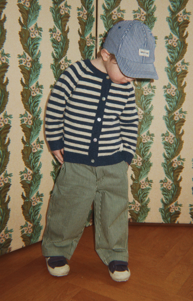 Luc Railroad Striped Pant-Konges Slojd FW26
