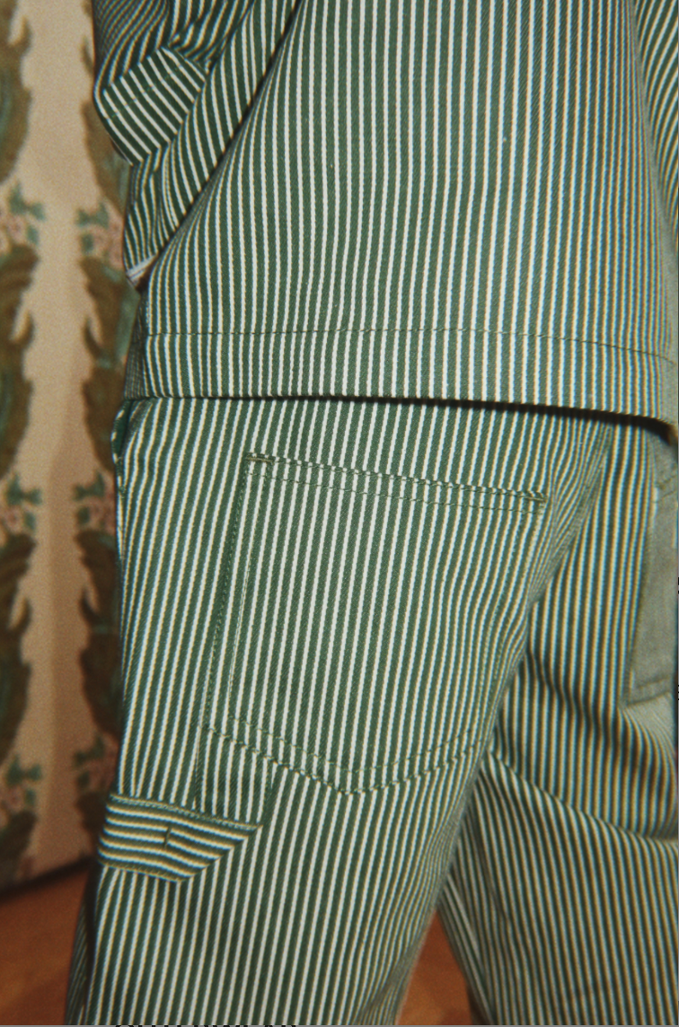 Luc Railroad Striped Pant-Konges Slojd FW26