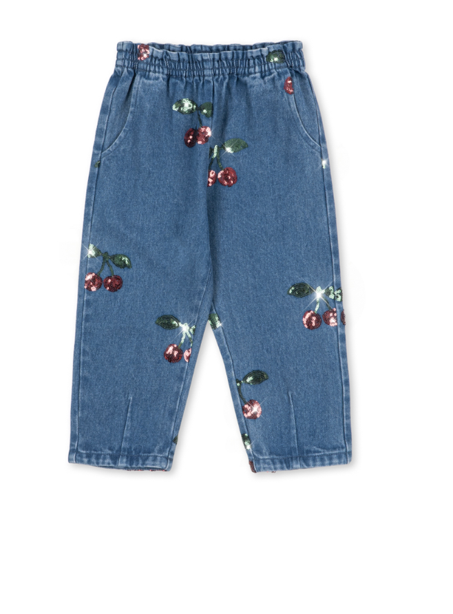 Magot Cherry Sequin Frill Pant- Konges Slojd FW26
