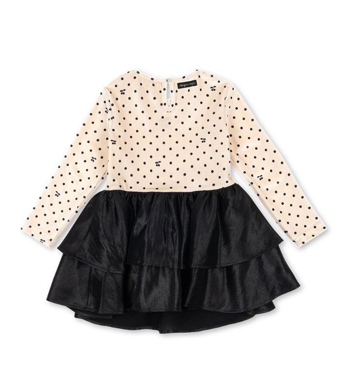 Petria Velvet Dot Dress-Konges Slojd FW26