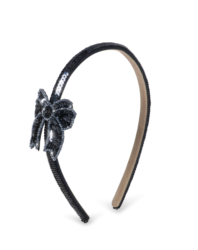 Sequin Bow Headband-Konges Slojd