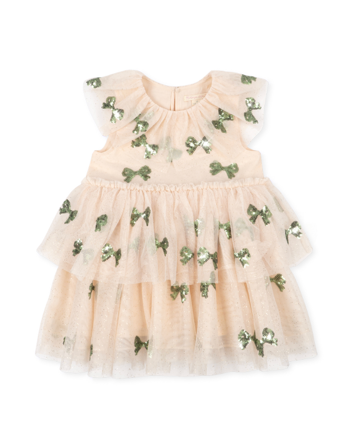 Yvonne Fairy Bowie Fir Dress-Konges Slojd FW26