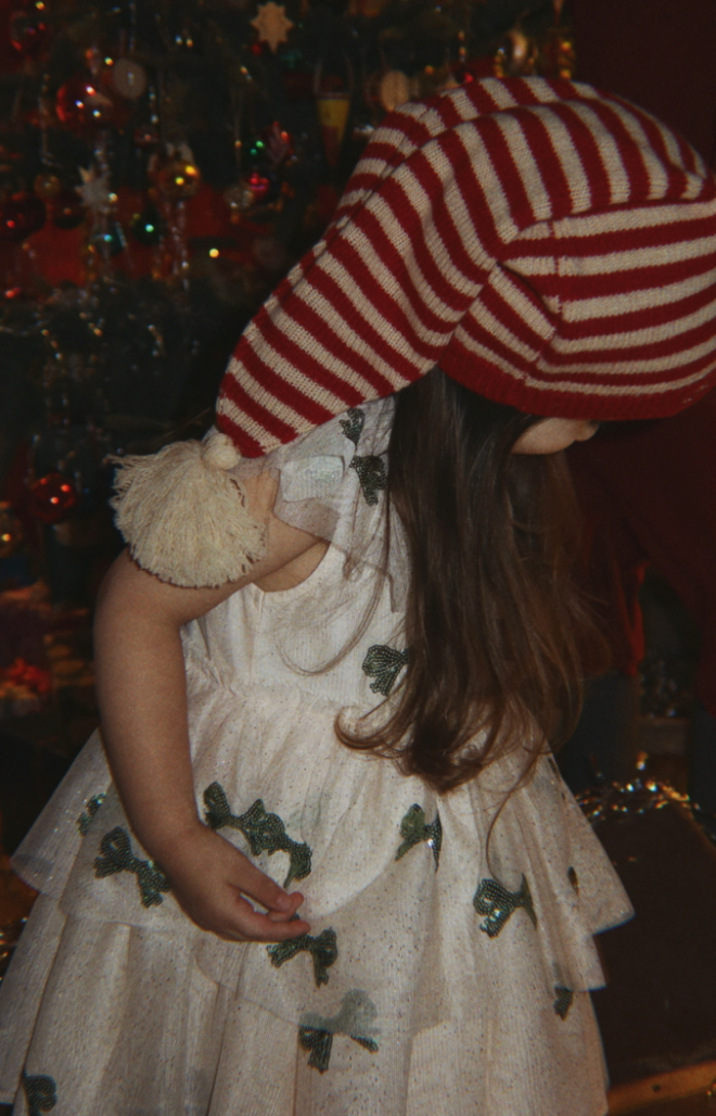 Yvonne Fairy Bowie Fir Dress-Konges Slojd FW26