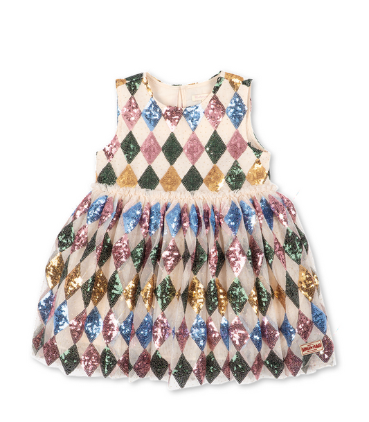 Yvonne Harlequin Dress-Konges Slojd FW26