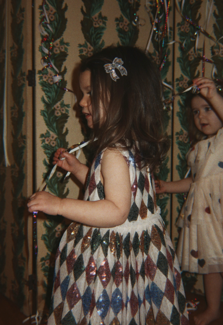 Yvonne Harlequin Dress-Konges Slojd FW26