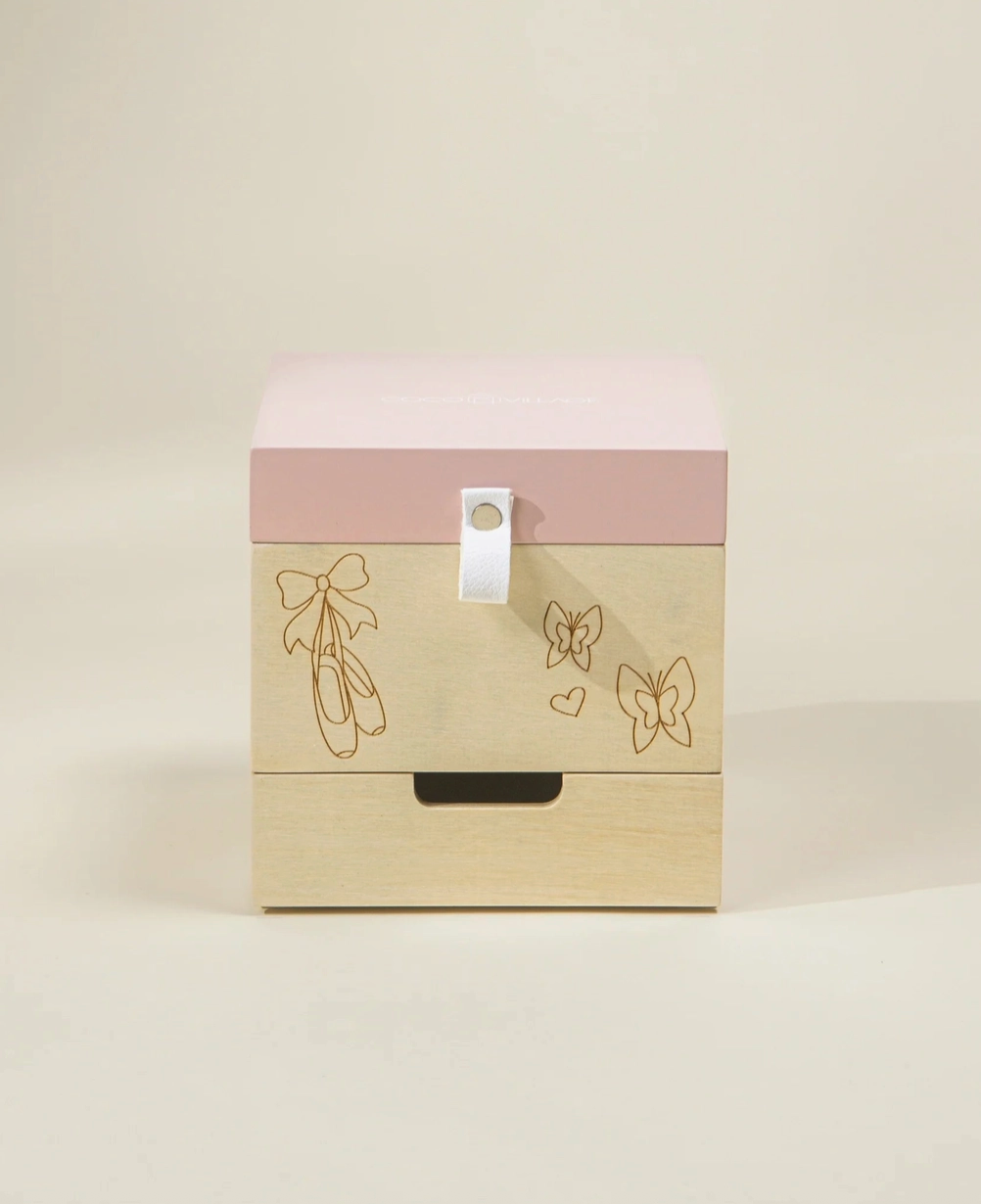 Wooden Musical Souvenir Box - Ballerina - Coco Village