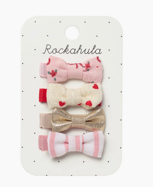 Cutesy Mini Bow Clip Set - Rockahula Kids
