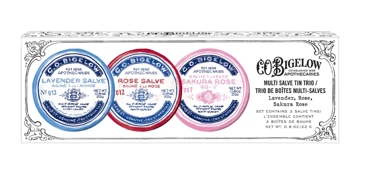 C.O. Bigelow Assorted Salve Tin Trio