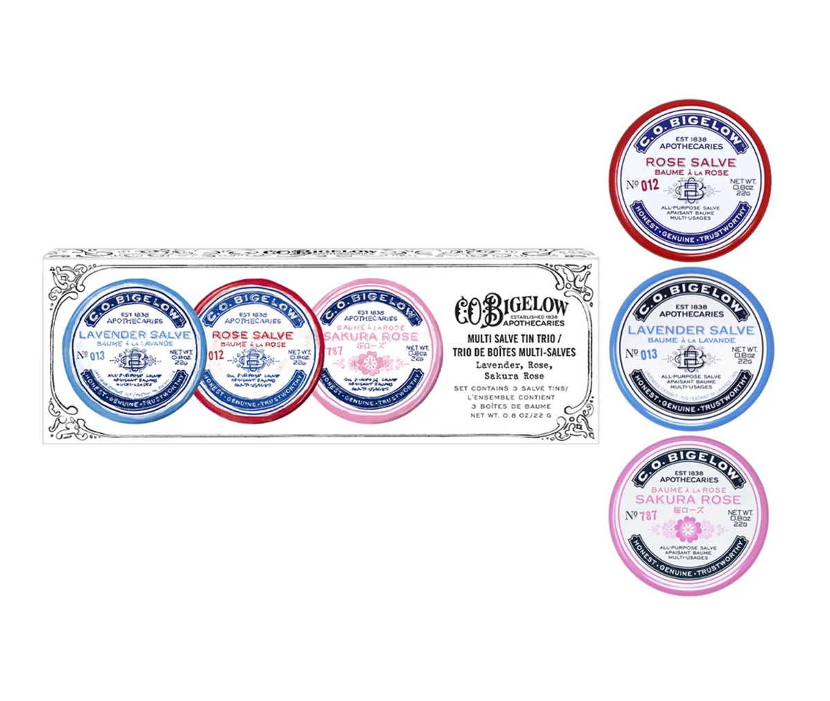 C.O. Bigelow Assorted Salve Tin Trio