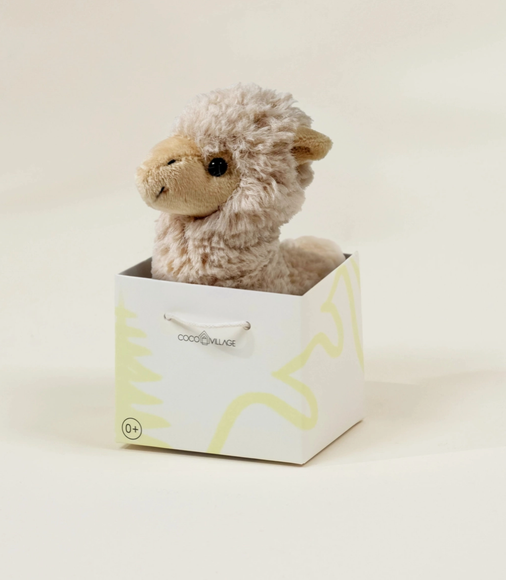 Mini Gift Beige Alpaca Plush Toy  - Coco Village
