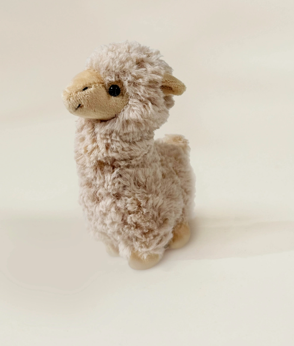 Mini Gift Beige Alpaca Plush Toy  - Coco Village